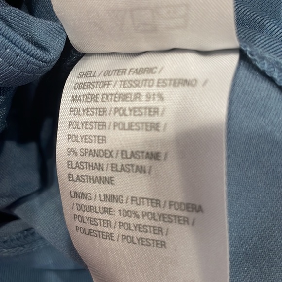 Bob Mackie wearable art maxi skirt stretch knit chambray smokey blue  lined 3X - Picture 6 of 11